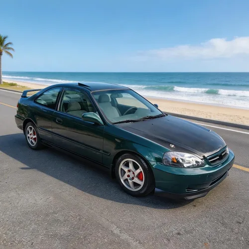 Vista 5 de FREEMOTOR802 Mugen Style Front Lip Compatible con Honda Civic Coupe Hatch