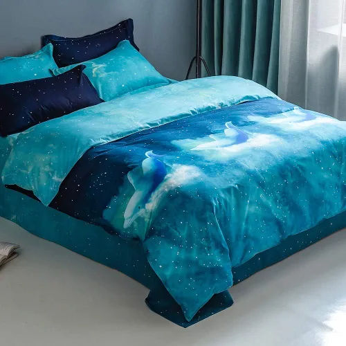 Vista 10 de Erosebridal - Funda de edredón con diseño de caricatura, bonita, cálida, estilo de cubrecama, suave, transpirable, bonito patrón, fundas cómodas