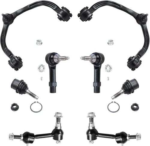 Vista 325 de Detroit Axle - Kit de brazos de control de extremo de 8 piezas para Toyota 2001-2003 Highlander 2002-2003 Camry Lexus ES300, 2 brazos de control