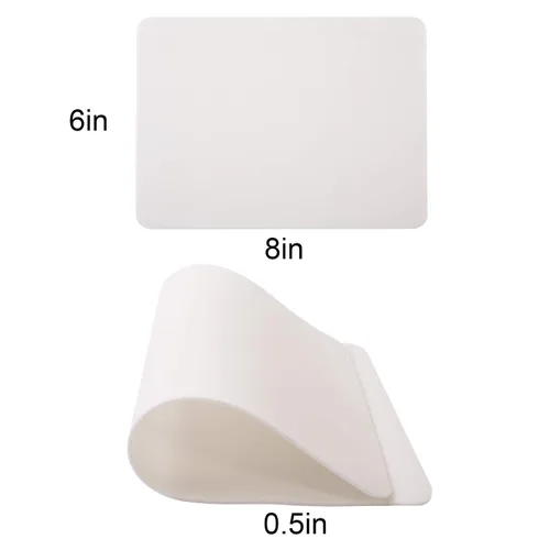 Vista 3 de Tatmax 10pcs 8inch x 6inch 0.047 in espesor doble cara silicona tatuaje práctica piel falsa ceja microblading piel