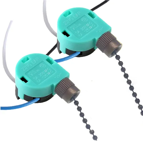 Vista 7 de TWDRTDD Zing Ear ZE-268S6 - Interruptor de cadena de tracción de 3 velocidades, 4 cables, pieza de repuesto con 4 cables preinstalados para 2 piezas