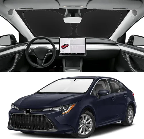 Vista 23 de Parasol plegable para parabrisas visor solar para ventana frontal accesorios de automóvil