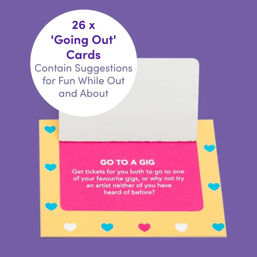 Vista 4 de Lovehoney Tarjetas de 52 semanas de citas nocturnas multicolor para adultos - Juegos divertidos para parejas