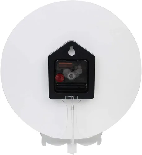 Vista 5 de ALAZA Reloj de pared de mármol marrón natural, funciona con pilas, sin tictac, silencioso, de cuarzo, analógico, rústico, rústico, reloj redondo