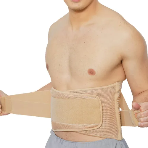 Vista 4 de NeoTech Care Faja de Soporte Lumbar de Compresión Ajustable para Espalda Ancha (Beige, Talla S)
