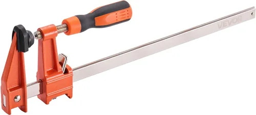 Vista 11 de VEVOR Abrazaderas de barra para carpintería, paquete de 2 abrazaderas de 6 pulgadas y 2 paquetes de 12 pulgadas, abrazadera F bloqueable con límite
