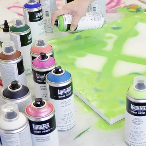 Vista 7 de Liquitex - Pintura en aerosol Professional, 12 oz (400 ml), Azul brillante