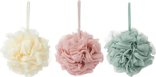 Vista 7 de Esponjas de baño, esponja de ducha para exfoliación corporal (1 pieza, marrón)