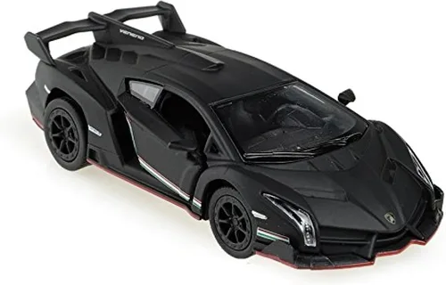 Vista 4 de KiNSMART Lamborghini Veneno 1:36 Escala 1:36 5 pulgadas de metal fundido a presión modelo Super Auto (Juego de 4)