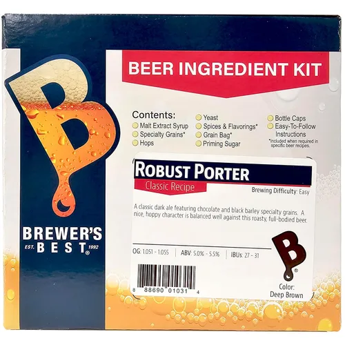 Vista 3 de Brewer's Best 1031 Kit de ingredientes para preparación casera de cerveza, Robust Porter
