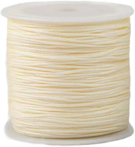 Vista 23 de Cordón de nailon de 0.020 in, hilo de ajuste para nudos chinos, collares, joyería, macramé, cuentas, pulseras de 150 yardas (azul)