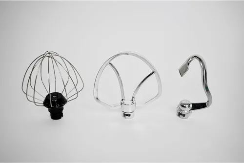 Vista 9 de CULINARY CHEF - Batidora de pie de 4.5L con cuenco de acero inoxidable, batidora eléctrica de cocina con cabezal abatible, gancho para masa, batidor