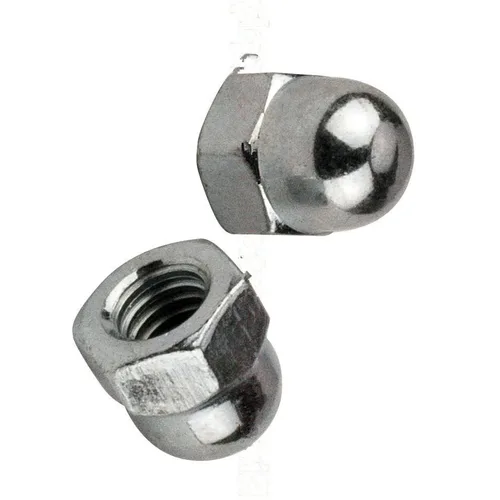 Juego de tuercas hexagonales de 5/16-18 de bellota/cúpula/tapa 5/16 x 18 tuercas de rosca gruesa cromadas RV1741S