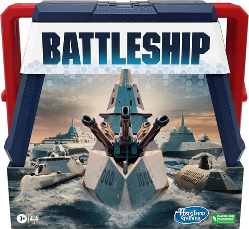 Hasbro Gaming Juego de mesa clásico de Battleship | Juegos de estrategia para niños y adultos | A partir de 7 años | 2 jugadores | Juegos divertidos