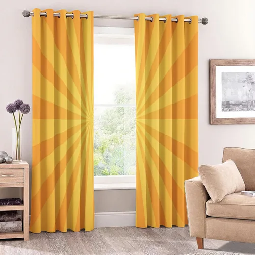 Vista 16 de Cortinas de ilusión óptica de 39 pulgadas de largo, juego de 2 paneles, cortinas negras y blancas para decoración de dormitorio, sala de estar