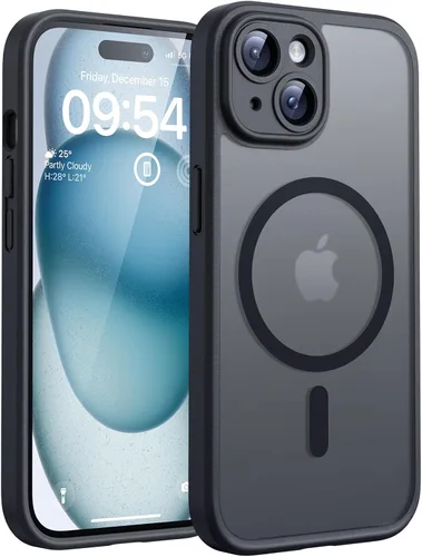 Vista 205 de TOCOL Funda para iPhone 11, compatible con Magsafe, protección completa de cámara, imanes integrados, protección contra caídas, funda translúcida