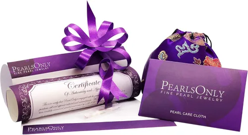 Vista 4 de Amanecer blanco 0.295-0.315 in AAAA calidad agua dulce 925 anillo de perlas cultivadas para mujer