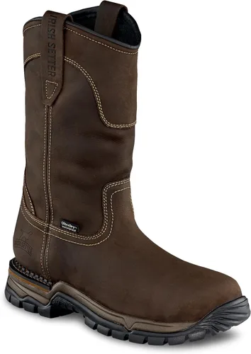 Vista 4 de Irish Setter, Two Harbors, para hombre, 11 pulgadas, impermeable, puntera de seguridad de acero, bota de trabajo