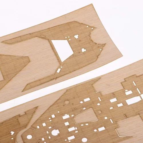 Vista 5 de misppro Trompetista Escala 1/350 HMS Hood Piezas de madera británicas de la cubierta