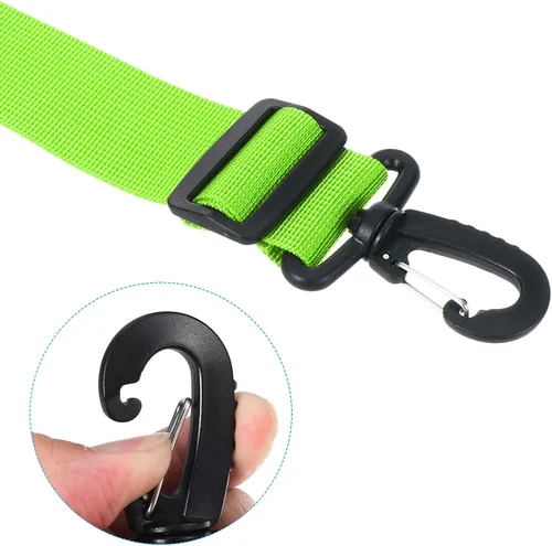 Vista 4 de PATIKIL 2 correas ajustables para botas de esquí, para patinaje sobre ruedas, botas de esquí, patines de hielo, color verde claro