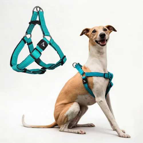 Vista 12 de Kruz - Arnés para perro sin tirones (pecho de 21 a 30 pulgadas, peso de 22 a 53 libras). Arnés resistente para razas medianas, ajuste ultra cómodo