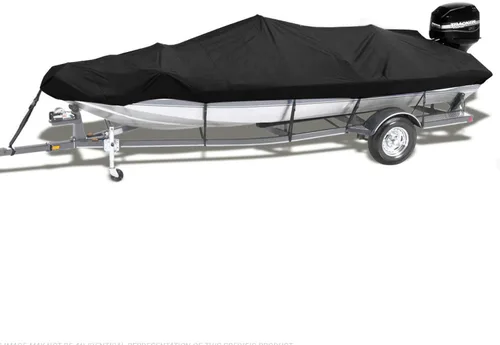 Vista 9 de NEVERLAND Funda para Barco Remolcable Impermeable de Servicio Pesado Grado Marino Lona de Poliéster se Adapta a Forma en V/Casco en V y Tri-Casco
