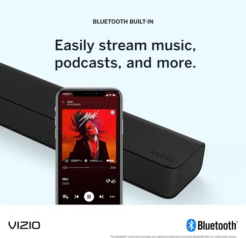Vista 8 de VIZIO Barra de sonido de cine en casa V-Series 2.1 con Dolby Audio, DTS Virtual:X, Bluetooth, subwoofer inalámbrico, compatible con asistente