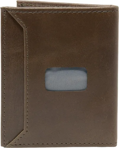 Vista 3 de Alpine Swiss Cartera de doble diamante RFID para tarjetas de visita, Arenisca, Talla única, Tarjetero