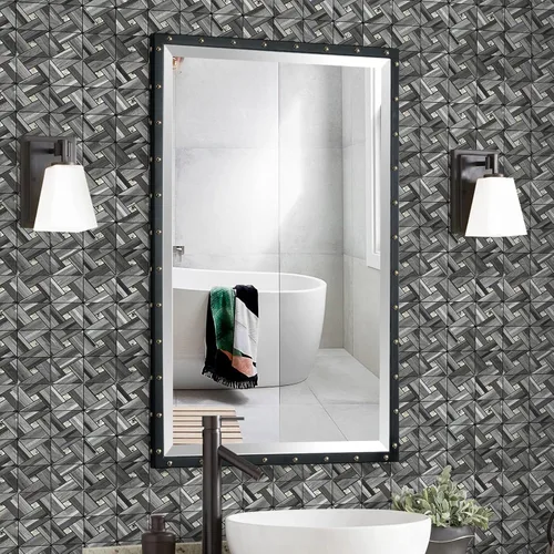 Vista 6 de Midcard 8 hojas de azulejos de mosaico de cocina para despegar y pegar como salpicadero de PVC, decoración de pared de cocina.