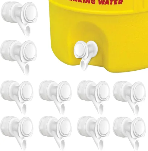 Vista 3 de 3 piezas de repuesto de espiga de agua con botón pulsador, grifo de agua reutilizable compatible con enfriador de agua Igloo de 2, 3, 5 y 10