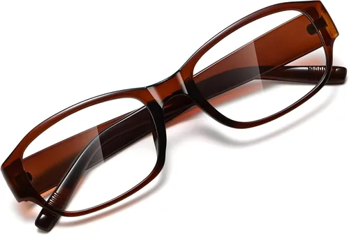 Vista 8 de Gafas de luz azul rectangulares de nerd calientes anchas para mujer, computadora, juegos, oficina Cherry Red