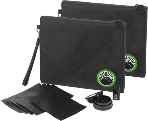 Vista 15 de Bolsa pequeña a prueba de olores de 6" x 4", contenedor a prueba de olores, bolsa resistente a olores probada con perros, mejor bolsa selladora