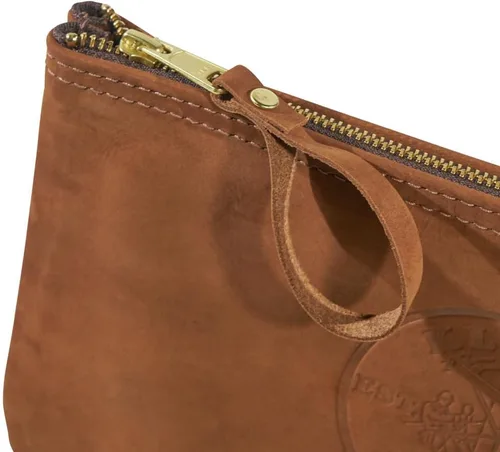 Vista 5 de Klein Tools 5139L - Bolsa con cremallera, de piel de grano superior, con cierre de cremallera fuerte, 12-1/2 pulgadas, color marrón