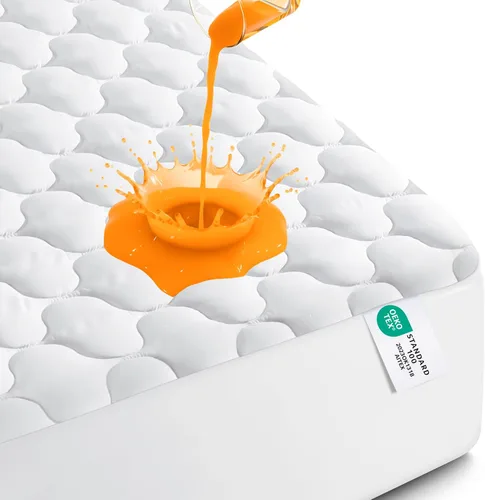 Vista 11 de Utopia Bedding - Protector de colchón impermeable, funda para colchón individual, funda acolchada ajustada y sin ruido con bolsillos profundos que