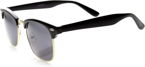 Vista 3 de zeroUV Diseñador Inspirado Classic mitad Marco Horned Rim anteojos de sol Wayfer