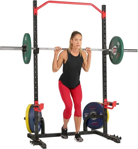 Vista 10 de Sunny Health & Fitness Multifunctional Strength Training Home Gym – Complete Workout Equipment with Training Attachments, Optional Squat Stand