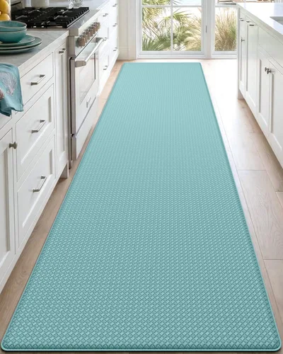 Vista 10 de DEXI Alfombrillas de Cocina Acolchadas Anti Fatiga, 17x59, Alfombra de Pasillo para Estar de Pie Impermeable, Espuma Viscoelástica Cómoda Acolchada