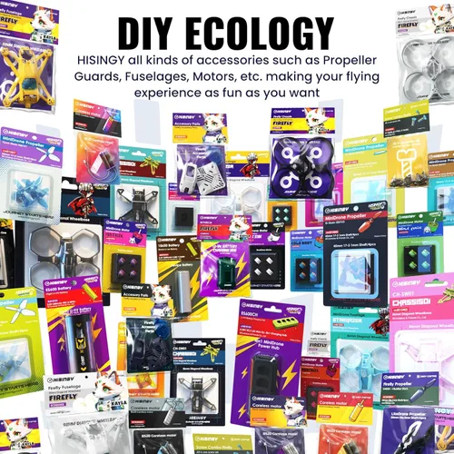 Vista 8 de HISINGY Firefly FPV Drone Kit, dron FPV para niños y principiantes, mini dron con cámara, control por aplicación, retención de altitud, grabación