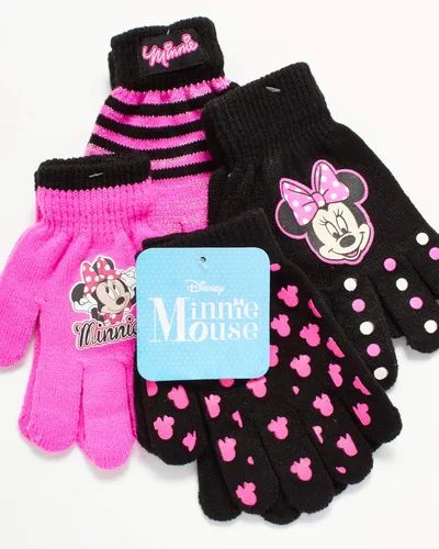 Vista 6 de Disney Paquete de 4 guantes o manoplas para niñas Minnie Mouse Vamperina niñasniñas pequeñas