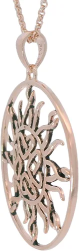 Vista 2 de Yaxa Essentials . Collar con colgante celta de plata de ley 925 para mujer, cadena Rolo de 18 pulgadas, joyería hipoalergénica para mujer