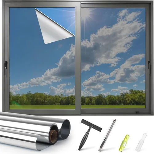 Vista 11 de Kromapolis Película de privacidad para ventana, cubierta de vinilo para ventanas, película decorativa de vitral, película de privacidad esmerilada