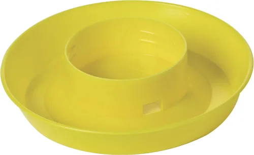 Vista 2 de Little Giant - Base de agua para aves de corral con rosca (1 cuarto de galón) - Base de bandeja de agua de plástico resistente para contenedor