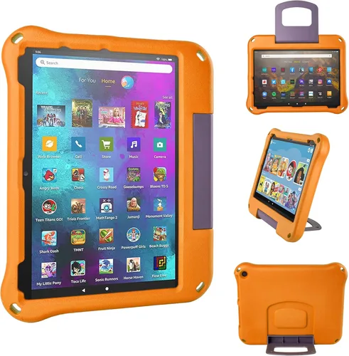 Vista 11 de 10 - Funda ligera para tablet de 10 pulgadas para niños, ligera, antideslizante, a prueba de golpes, no compatible con iPad (verde)