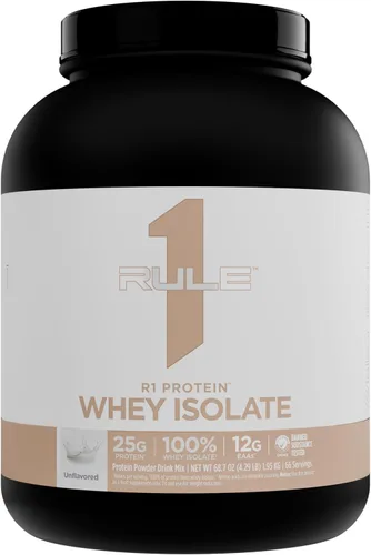 Vista 44 de Rule 1 R1 Proteína aislada de suero – con 0.88 oz de proteína y 0.21 oz de BCAA exclusivamente de fuentes aisladas e hidrolizadas