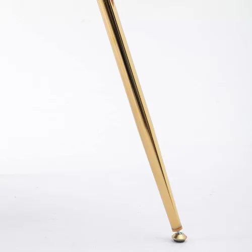 Vista 9 de Silla decorativa de lujo hecha a mano con patas doradas, moderno sillón de terciopelo para sala de estar y dormitorio, taburete de tocador, silla