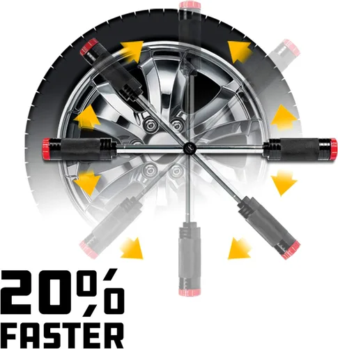 Vista 5 de Powerbuilt Billy Club - Llave universal para cambiar los neumáticos del vehículo rápidamente, romper tuercas sueltas, servicios de emergencia