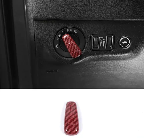 Vista 11 de Jimen para Dodge Challenger 2015+, para Dodge Charger 2010+, para Dodge Durango 2011+, Cubierta de botón de interruptor de faro de recorte