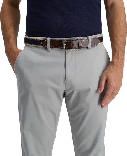 Vista 5 de Tommy Hilfiger - Cinturón de tela con incrustaciones de cinta para hombre, con hebilla de un solo diente