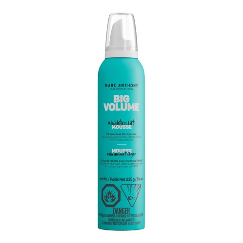 Marc Anthony Mousse de Cabello de Gran Volumen para Cabello Fino y Delgado - Estilizador de Cabello Ligero Voluminizador con Sujeción Flexible para