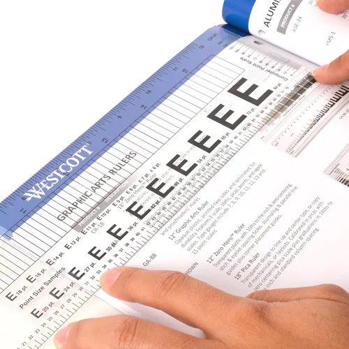 Vista 4 de Westcott Combo de artes gráficas de 12 pulgadas (GA-96), 14.7 x 3.1, transparente